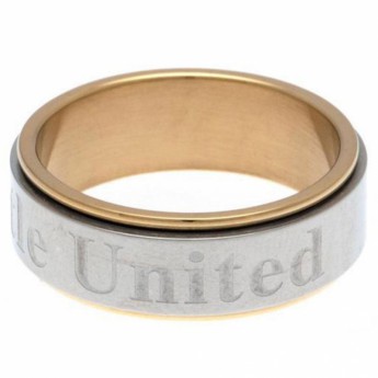 Newcastle United prsteň Bi Colour Spinner Ring XX-Large