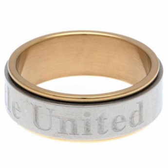 Newcastle United prsteň Bi Colour Spinner Ring X-Small