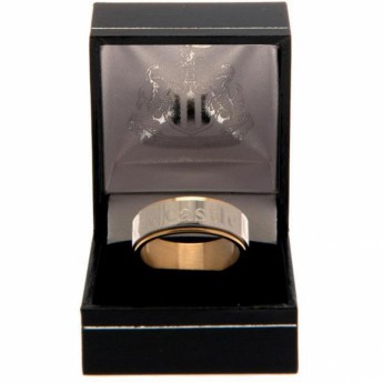 Newcastle United prsteň Bi Colour Spinner Ring X-Small