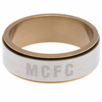 Manchester City prsteň Bi Colour Spinner Ring Large EC