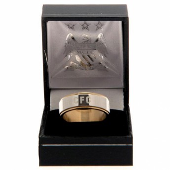 Manchester City prsteň Bi Colour Spinner Ring Large EC