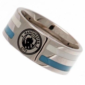 Manchester City prsteň Colour Stripe Ring Large