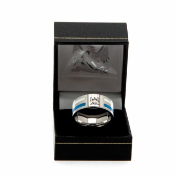 Manchester City prsteň Colour Stripe Ring Medium EC