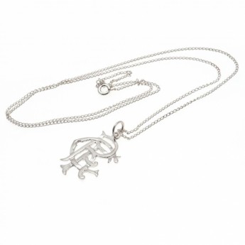 FC Rangers retiazka na krk s príveskom Sterling Silver Pendant & Chain