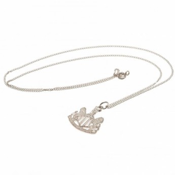 Newcastle United retiazka na krk s príveskom Sterling Silver Pendant & Chain