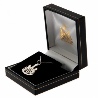 Newcastle United retiazka na krk s príveskom Sterling Silver Pendant & Chain