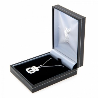 FC Liverpool retiazka na krk s príveskom Sterling Silver Pendant & Chain CR