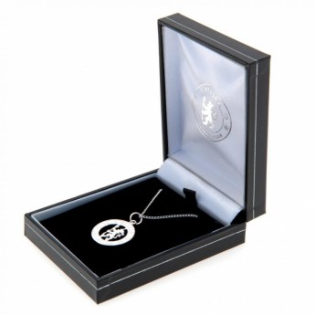 FC Chelsea retiazka na krk s príveskom Sterling Silver Pendant & Chain CR