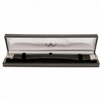 West Ham United kožený náramok Single Plait Leather Bracelet