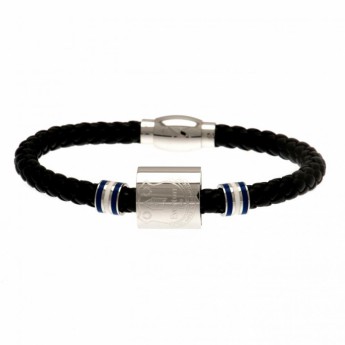 FC Everton kožený náramok Colour Ring Leather Bracelet
