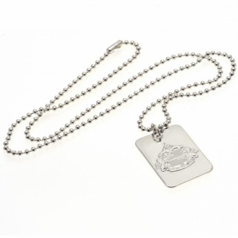 Sunderland retiazka na krk s psou známkou Silver Plated Dog Tag & Chain