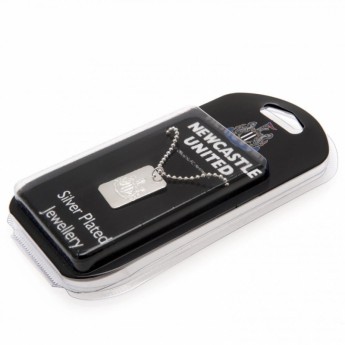 Newcastle United retiazka na krk s psou známkou Silver Plated Dog Tag & Chain