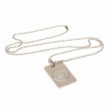 Manchester City retiazka na krk s psou známkou Silver Plated Dog Tag & Chain