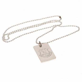 FC Everton retiazka na krk s psou známkou Silver Plated Dog Tag & Chain