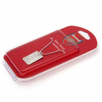 FC Arsenal retiazka na krk s psou známkou Silver Plated Dog Tag & Chain