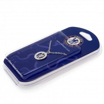 FC Chelsea retiazka na krk s príveskom Silver Plated Pendant & Chain CR