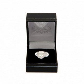 FC Everton prsteň Silver Plated Crest Ring Small