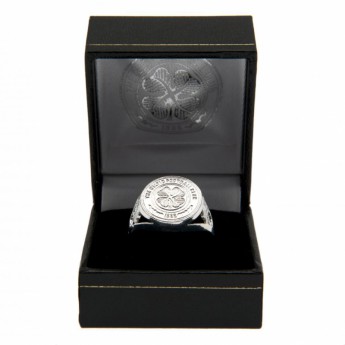 FC Celtic prsteň Silver Plated Crest Small