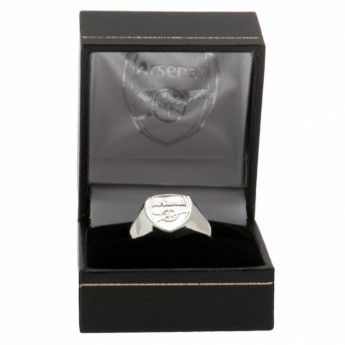 FC Arsenal prsteň Silver Plated Crest Medium