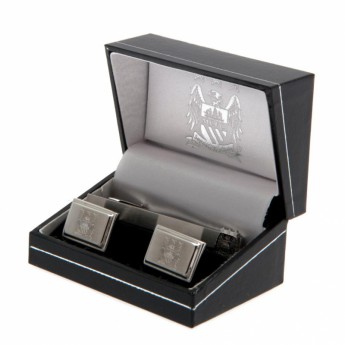 Manchester City set viazanková spona a manžetové gombíky Tie Slide & Cufflink Set EC