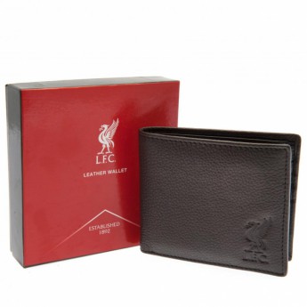 FC Liverpool kožená peňaženka Brown Leather Wallet