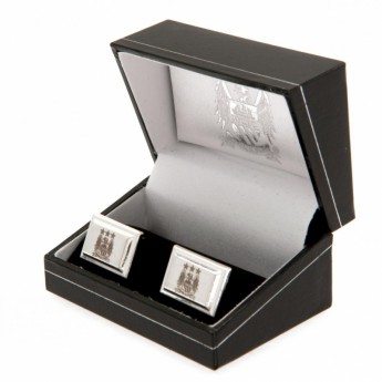 Manchester City manžetové gombíky Silver Plated Cufflinks EC
