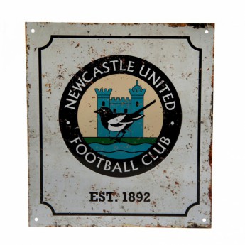 Newcastle United ceduľa na stenu Retro Logo Sign