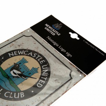 Newcastle United ceduľa na stenu Retro Logo Sign