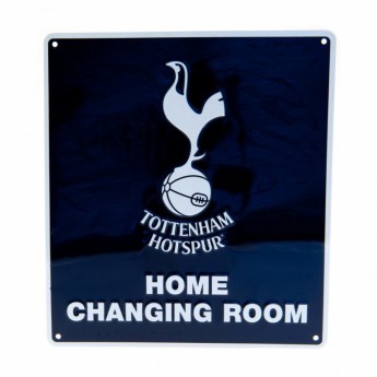 Tottenham kovová značka Home Changing Room Sign