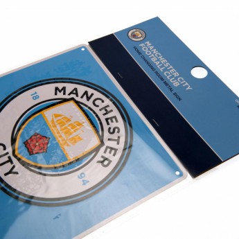 Manchester City kovová značka Home Changing Room Sign
