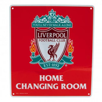FC Liverpool ceduľa na stenu Home Changing Room Sign
