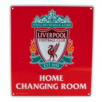 FC Liverpool ceduľa na stenu Home Changing Room Sign
