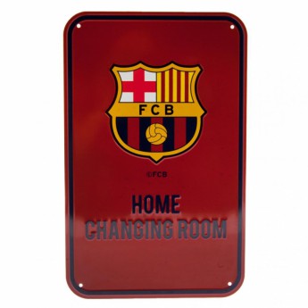 FC Barcelona kovová značka Home Changing Room Sign