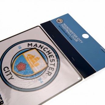 Manchester City kovová značka No Parking Sign