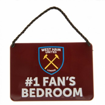 West Ham United značka do spálne Bedroom Sign No1 Fan