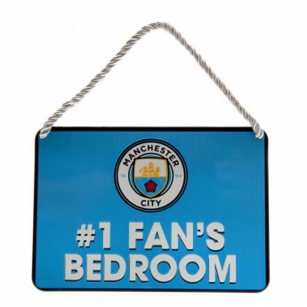 Manchester City značka do spálne Bedroom Sign No1 Fan