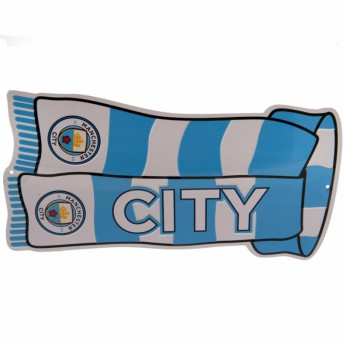 Manchester City kovová značka Show Your Colours Sign