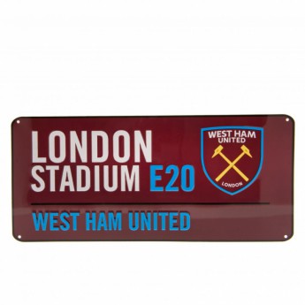 West Ham United ceduľa na stenu Street Sign CL