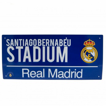 Real Madrid kovová značka Street Sign BL
