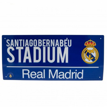 Real Madrid kovová značka Street Sign BL