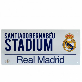 Real Madrid kovová značka Street Sign