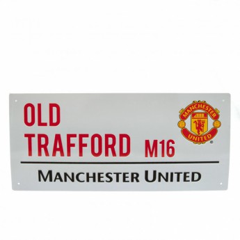 Manchester United ceduľa na stenu Street Sign