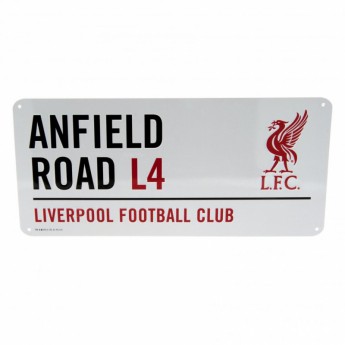 FC Liverpool ceduľa na stenu Street Sign