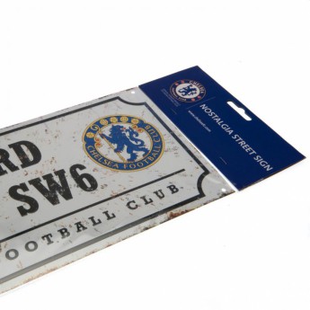 FC Chelsea ceduľa na stenu Street Sign Retro