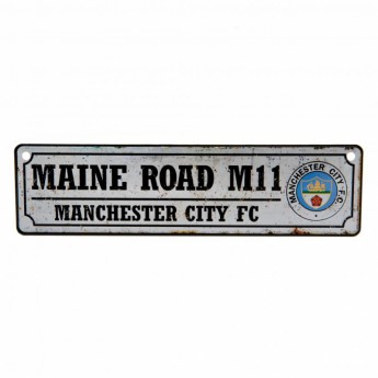 Manchester City ceduľa na okno Retro Window Sign