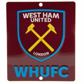 West Ham United ceduľa na okno Window Sign SQ
