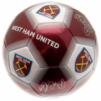 West Ham United podpísaná lopta Football Signature