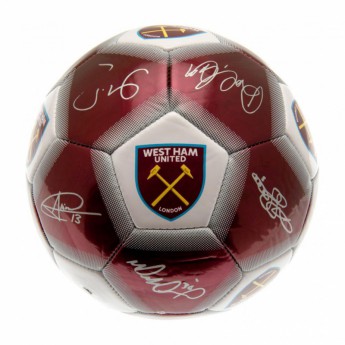 West Ham United podpísaná lopta Football Signature