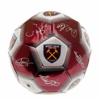 West Ham United podpísaná lopta Mini Ball Signature