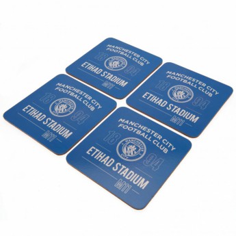 Manchester City set podtáciek 4pk Coaster Set
